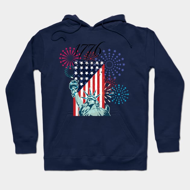 1776 - Independence Hoodie by Shapetrix